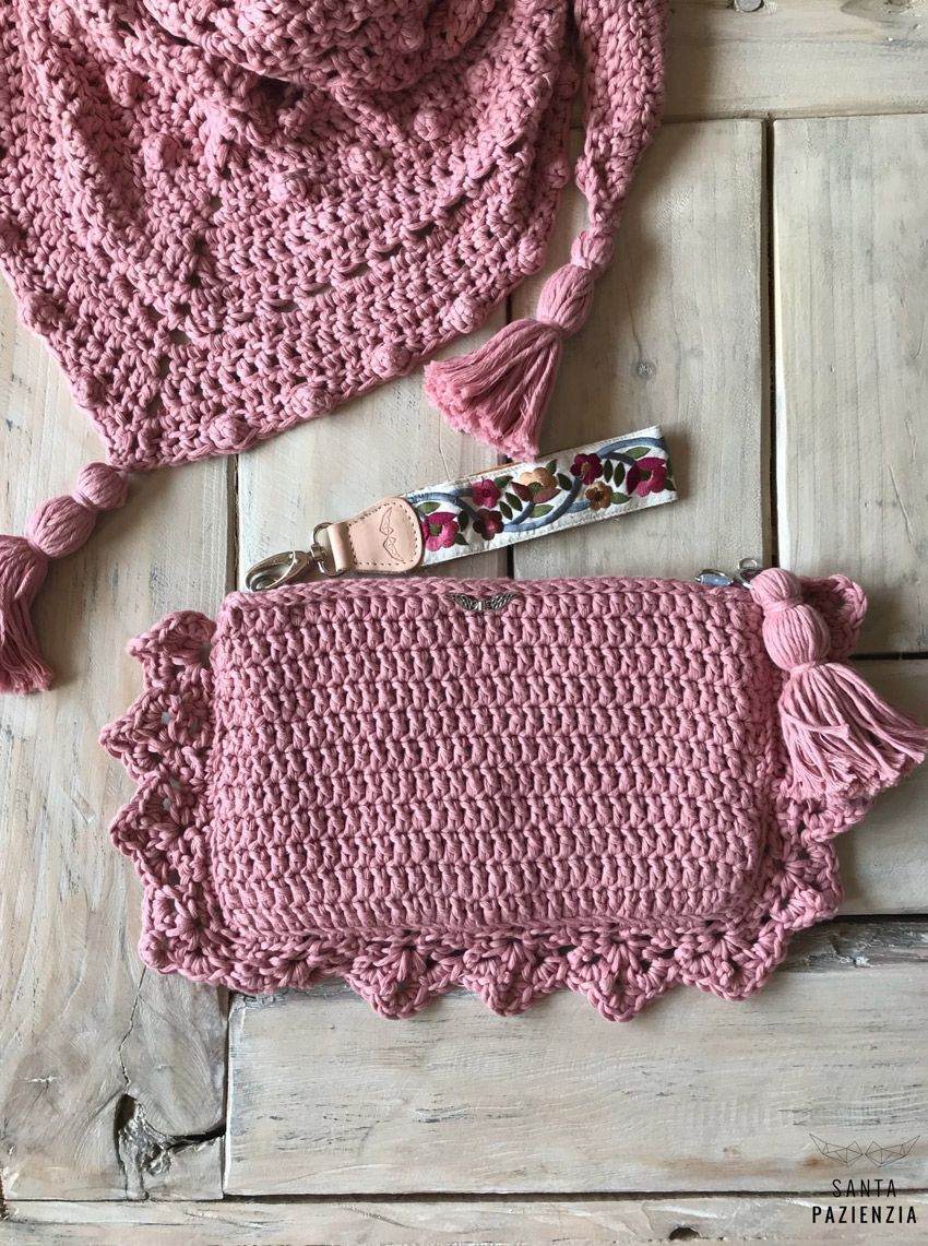 chal y neceser de crochet